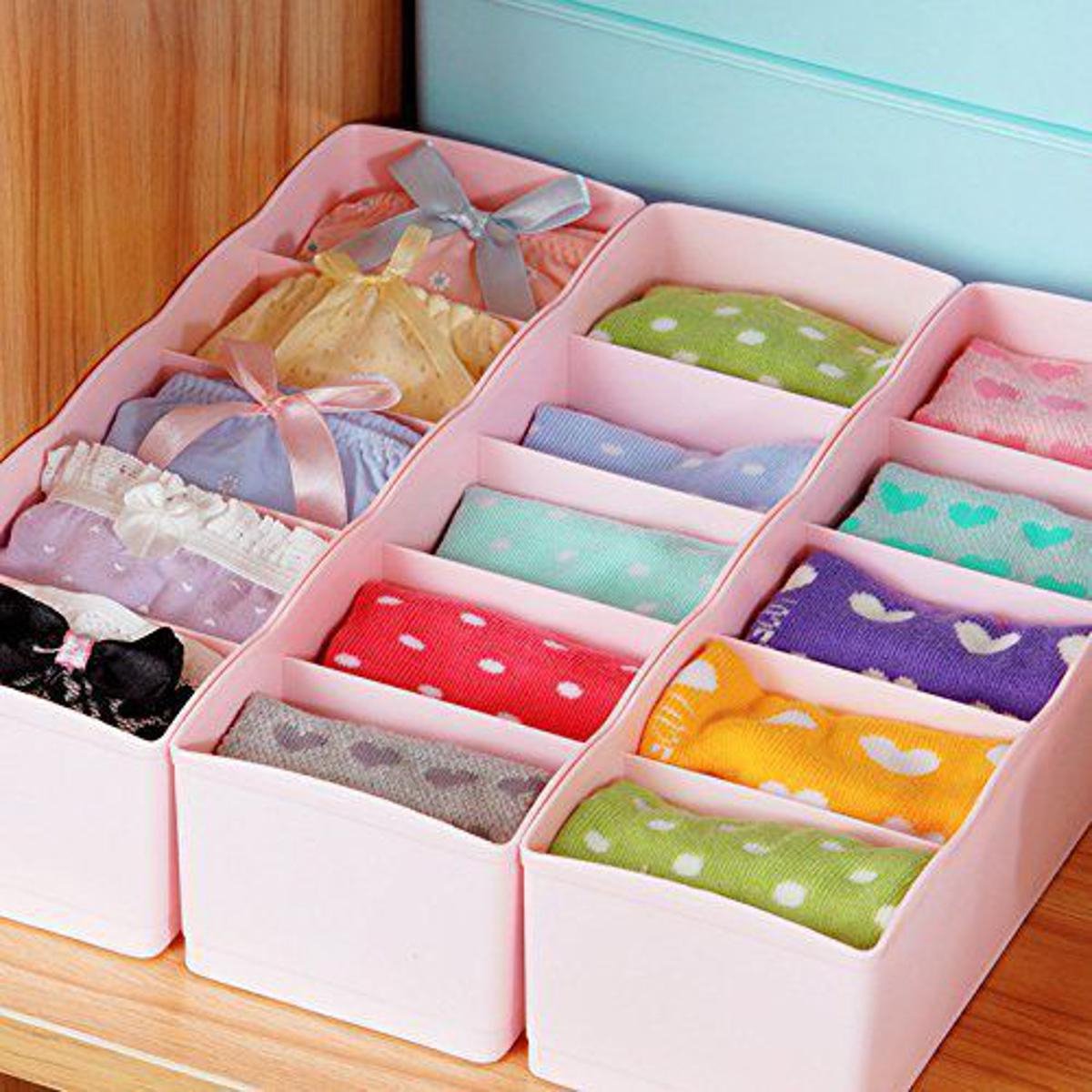 1 Pcs 5 Grid Multipurpose Divider Storage Box | Random Colors - Image 5