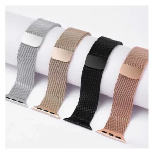 Pale Rose | Apple Watch Milanese Magnetic Loop Strap | Stainless Steel Band  | 42mm / 44mm / 45mm