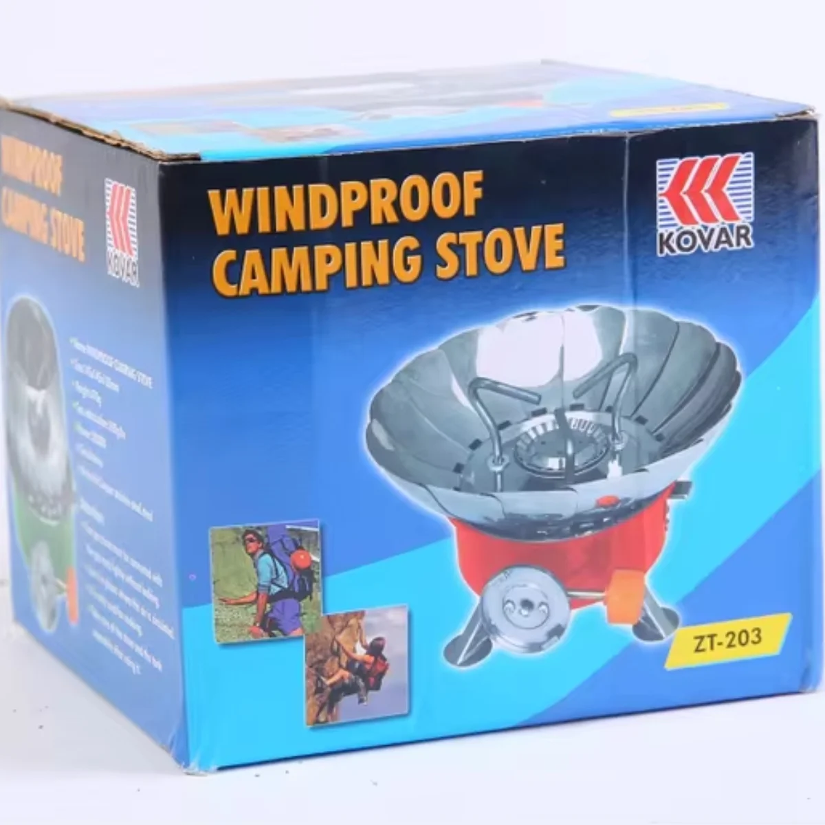 Portable Windproof Camping Stove (Without Gas Bottle) | Stainless Steel Outdoor Stove - Image 2