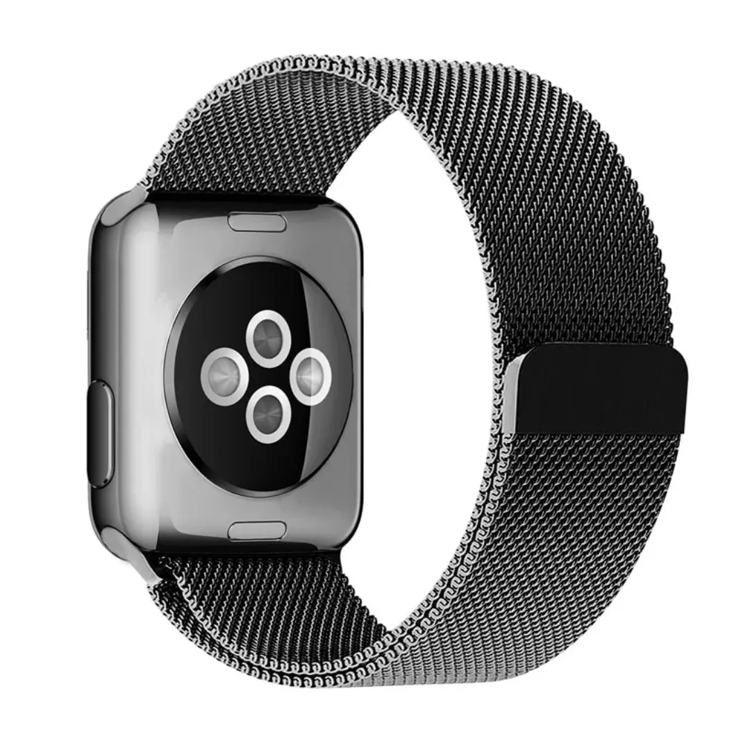 Grey | Apple Watch Milanese Magnetic Loop Strap | Stainless Steel Band | 42mm / 44mm / 45mm - Image 2