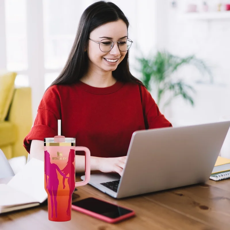 Pink Barbie Stanlay Tumbler | H2.0 Tumbler 1.18L Limited Edition Double Wall Vacuum Insulated - Image 3