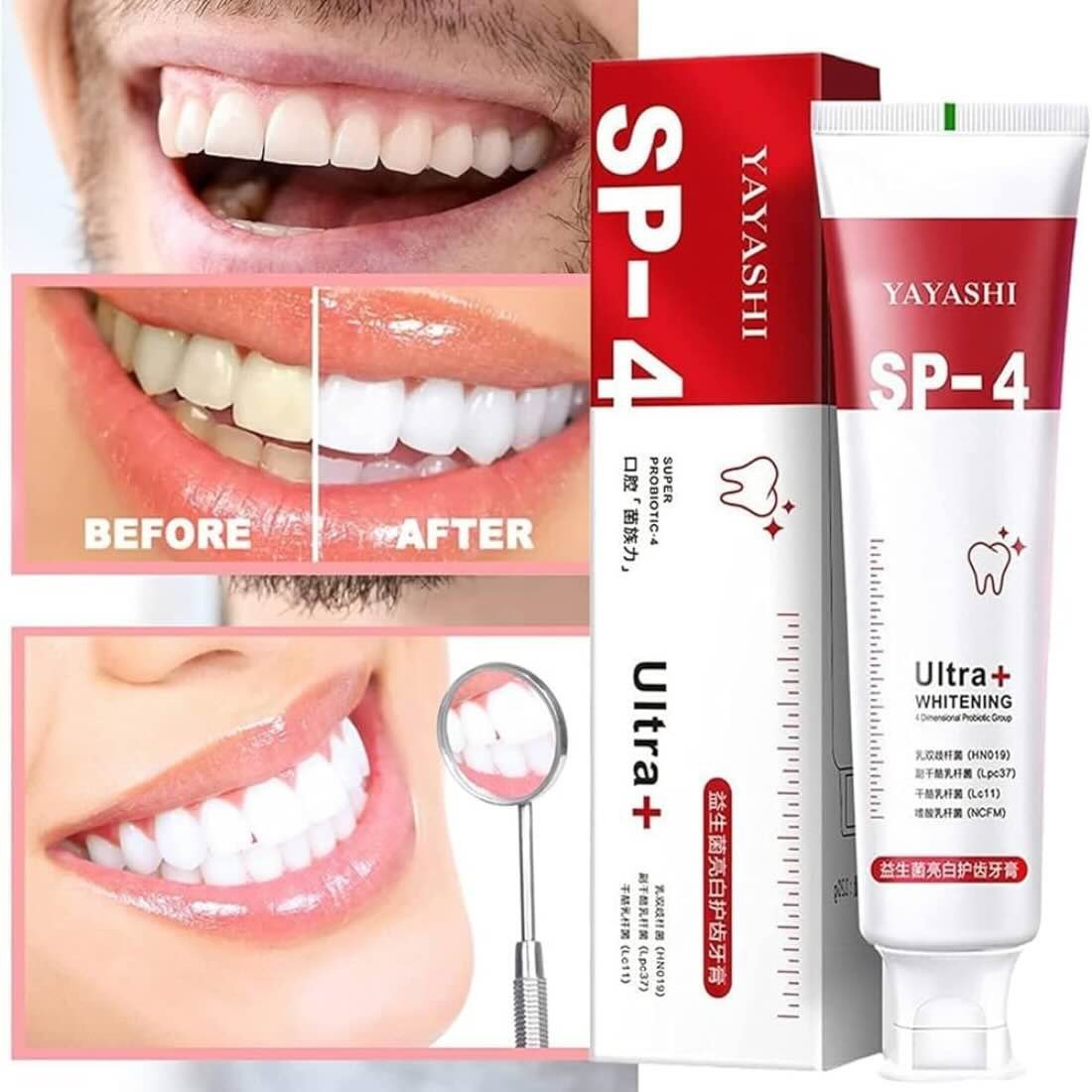 Yayashi SP-4 Ultra Whitening Toothpaste | Stain Remover & Fresh Breath Formula - Image 3