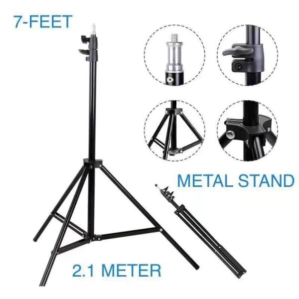 7 Ft Ring Light Stand for Photography & Video - Image 4