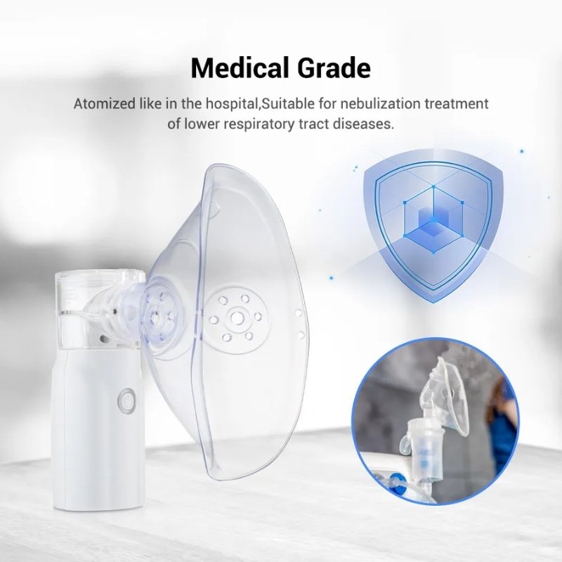 Portable Rechargeable Nebulizer Machine Asthma Inhaler 0.5L for Kids and Adults - Image 3