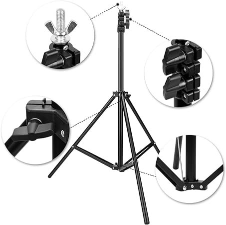 7 Ft Ring Light Stand for Photography & Video - Image 3