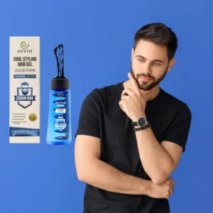 ECRIN Cool Styling Hair Gel 280ml with Active Collagen Strong Hold & Cool Fresh Effect