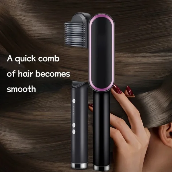 Hair Straightener Brush & Styler | 909 - Image 3