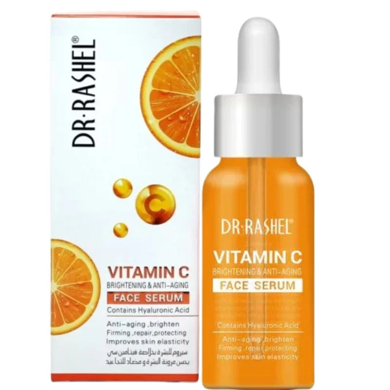 Dr. Rashel Vitamin C Brightening & Anti-Aging Face Serum | Skin Radiance & Wrinkle Repair Formula | 30ml | Imported - Image 4
