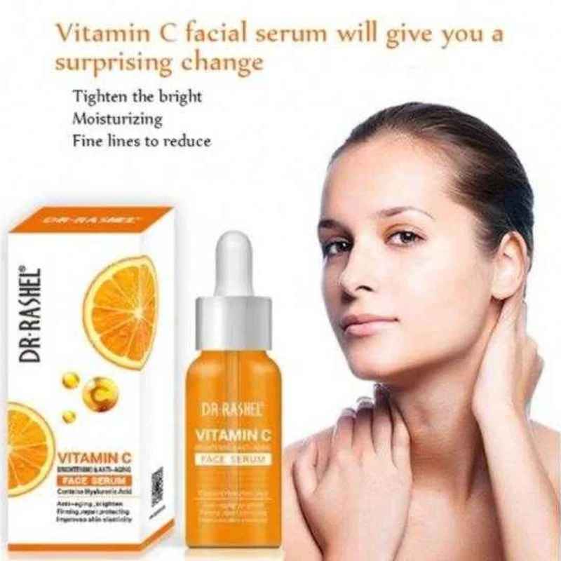 Dr. Rashel Vitamin C Brightening & Anti-Aging Face Serum | Skin Radiance & Wrinkle Repair Formula | 30ml | Imported - Image 2