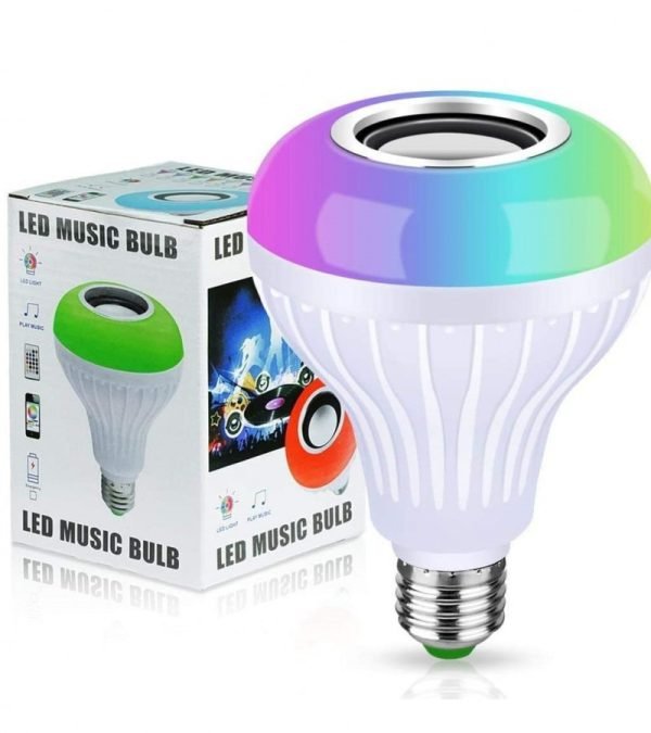 2-in-1 Smart LED Bulb + Bluetooth Speaker | RGB Light + Remote Control - Image 3