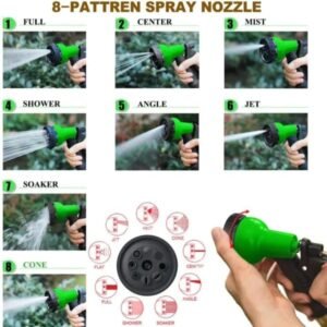 Magic Expandable Hose Pipe 50FT | Lightweight, Tangle-Free with 7-Mode Spray Gun