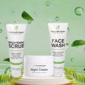 Brightening Glow Kit by The Health Healer | Face Wash, Scrub & Night Cream Set